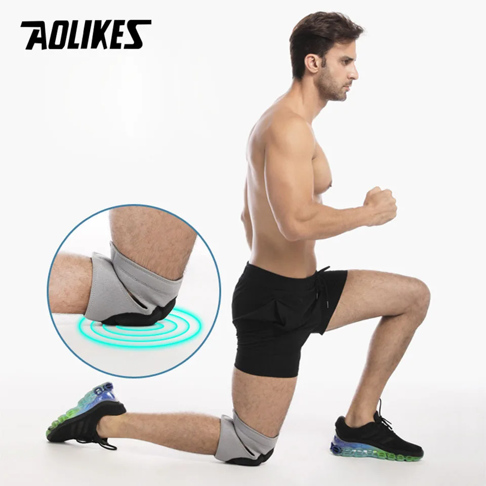 

AOLIKES 1 Pair Sponge Football Volleyball Extreme Sports Knee Pads Sleeve Brace Support Thickened Cycling Knee Protector Kneepad