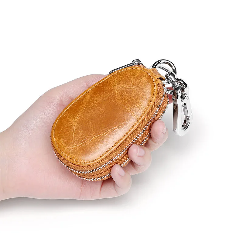Genuine leather key holders Business Men wallet keys Double Zipper Big Capacity housekeeper for keys Hot Car Keychains for men
Genuine leather key holders Business Men wallet keys Double Zipper Big Capacity housekeeper for keys Hot Car Keychains for men