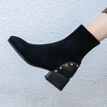 Winter High Heels 2020 Fashion Casual Suede Women's Shoes Ladies Sexy Rivet Square Heel Ankle Boots Q13-17
Winter High Heels 2020 Fashion Casual Suede Women's Shoes Ladies Sexy Rivet Square Heel Ankle Boots Q13-17