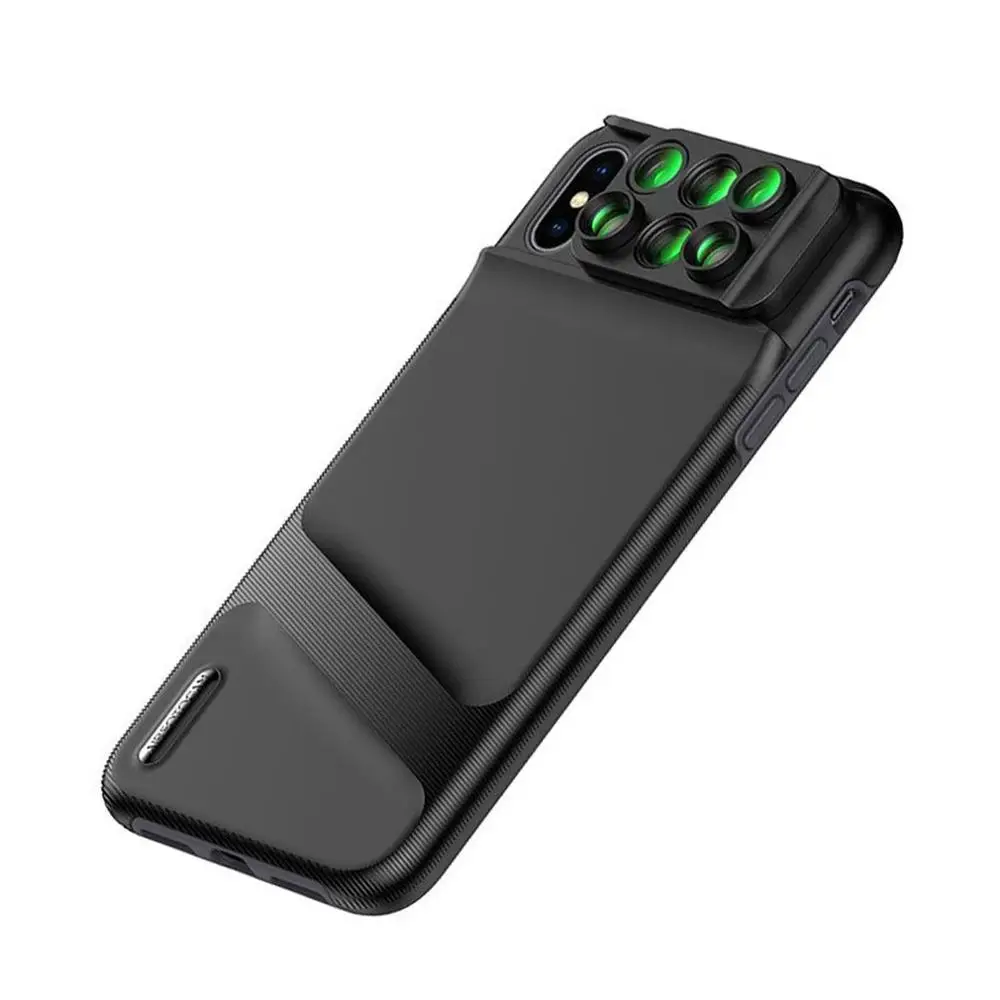 6 in 1 Phone Lens Cover Case Wide Angle Phone Camera Lens Fisheye Tele Macro Camera Lens for iPhone XR XS XS max
6 in 1 Phone Lens Cover Case Wide Angle Phone Camera Lens Fisheye Tele Macro Camera Lens for iPhone XR XS XS max