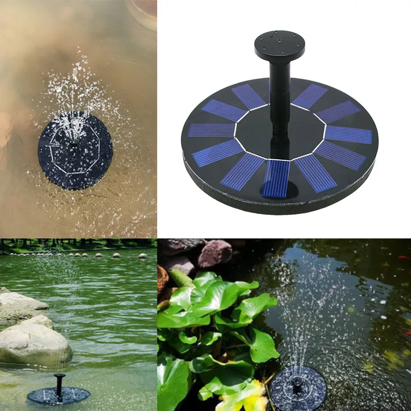 Fountain Water Pump Floating Pond Decoration Solar Panel Powered Garden Pool Outdoor | Дом и сад