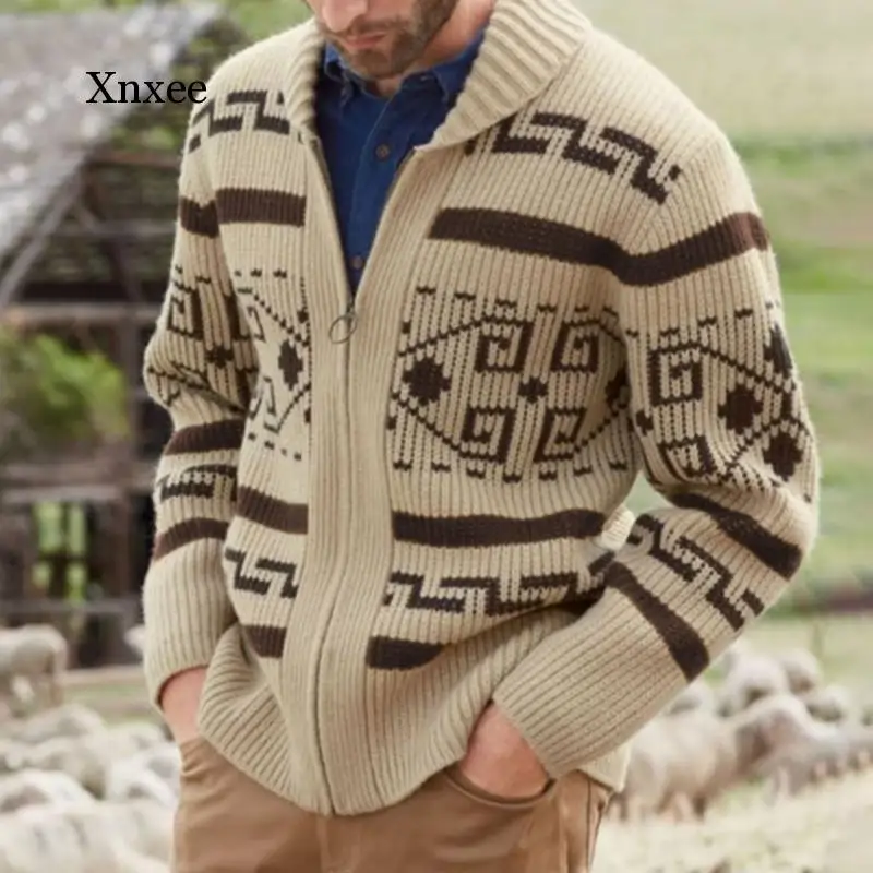 Winter Men's Casual Printed Sweater Loose Autumn Tops Knitted Zipper Men's Jacket Soft Men's Clothing Pullover Sweater Pullover
Winter Men's Casual Printed Sweater Loose Autumn Tops Knitted Zipper Men's Jacket Soft Men's Clothing Pullover Sweater Pullover