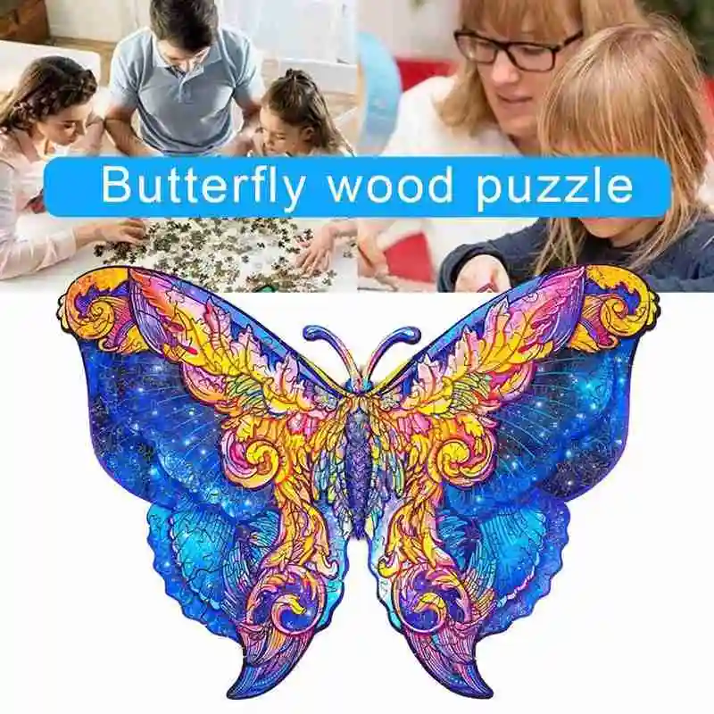 Wooden Puzzle Assembled Building Blocks Butterfly Puzzle Blocks Board Toy Creative Handmade Gifts Design Adult Kids Toy Gift
Wooden Puzzle Assembled Building Blocks Butterfly Puzzle Blocks Board Toy Creative Handmade Gifts Design Adult Kids Toy Gift