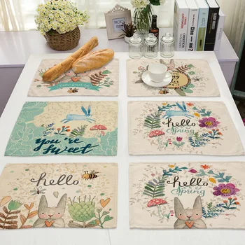 Non-Slip Placemat Waterproof Printed Dining Table Mat PP Plastic Heat-insulated Tableware Bowl Pads Kitchen Accessories
Non-Slip Placemat Waterproof Printed Dining Table Mat PP Plastic Heat-insulated Tableware Bowl Pads Kitchen Accessories