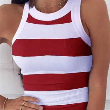 Women's 2020 Vest Rib Summer Tank Tops Small Fresh New Simple Striped Color Matching Crew Neck Vest Sexy Sling Stretch
Women's 2020 Vest Rib Summer Tank Tops Small Fresh New Simple Striped Color Matching Crew Neck Vest Sexy Sling Stretch