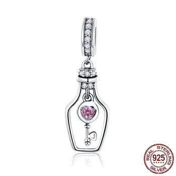 S925 pendant DIY beaded ornament key drift bottle sterling silver accessories SCC1071
S925 pendant DIY beaded ornament key drift bottle sterling silver accessories SCC1071