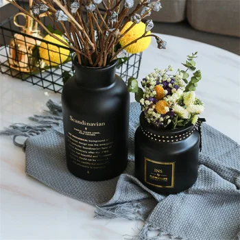 Glass Vase Black Simple Living Room Fashion Vase Beautiful Hot Stamping Handicraft Family Decoration Modern Bedroom
Glass Vase Black Simple Living Room Fashion Vase Beautiful Hot Stamping Handicraft Family Decoration Modern Bedroom