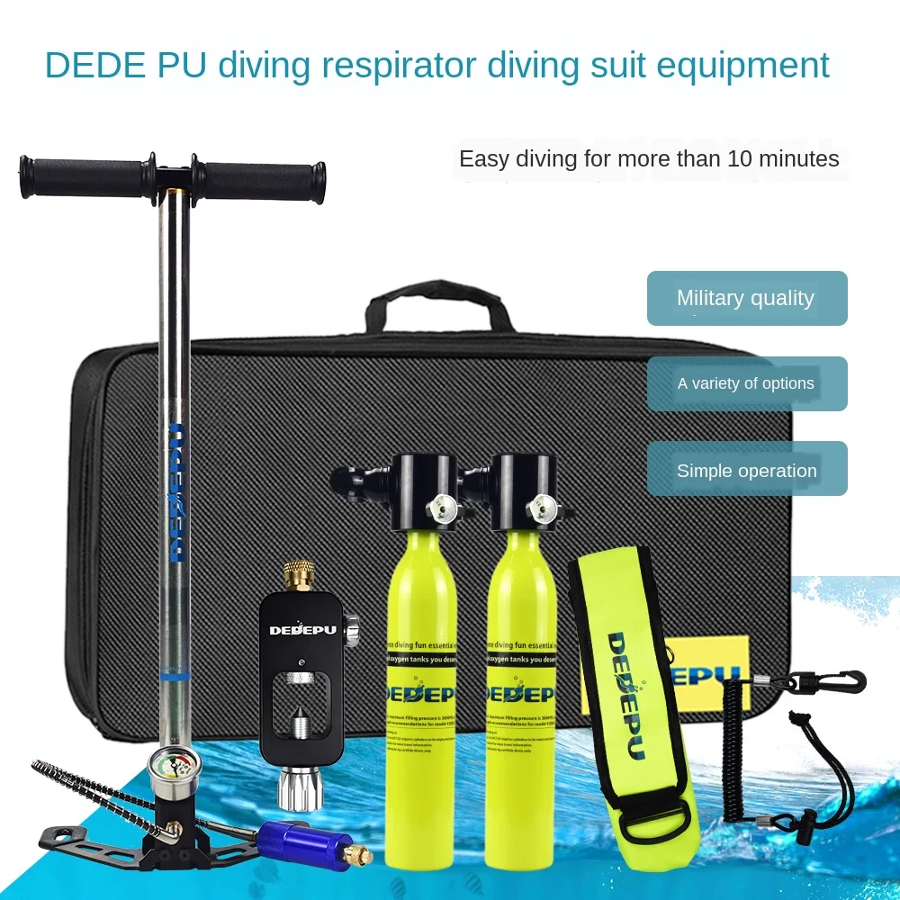 DEDEPU Oxygen Cylinder Set Dive Respirator Breath Valve Snorkeling Portable Scuba Diving Tank 0.5L Diving Equipment Set
DEDEPU Oxygen Cylinder Set Dive Respirator Breath Valve Snorkeling Portable Scuba Diving Tank 0.5L Diving Equipment Set