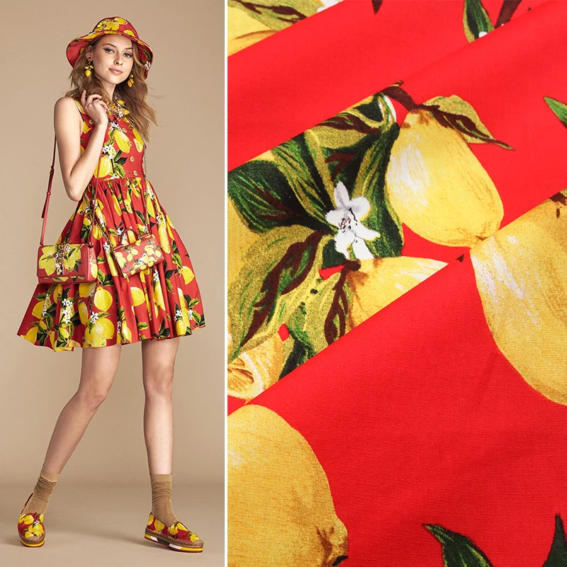 100% cotton fabric 2016 spring and summer red bottom lemon print cotton high-density handmade diy fabric fabric
100% cotton fabric 2016 spring and summer red bottom lemon print cotton high-density handmade diy fabric fabric