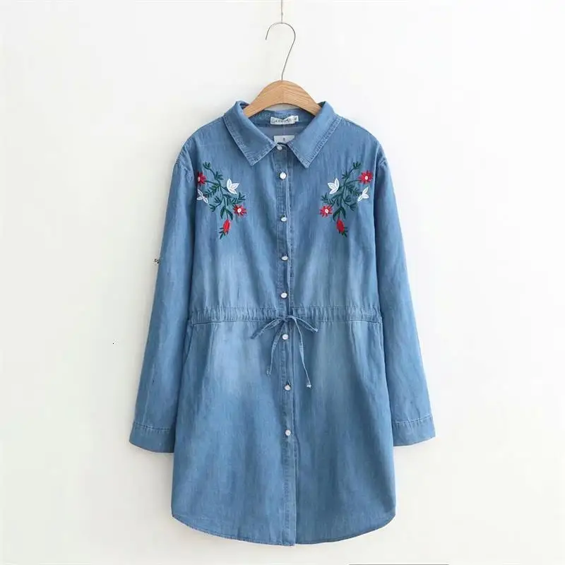 Plus size long Mouths slender waist light blue Born women's shirts new denim ladies long blouse women's spring tops
Plus size long Mouths slender waist light blue Born women's shirts new denim ladies long blouse women's spring tops