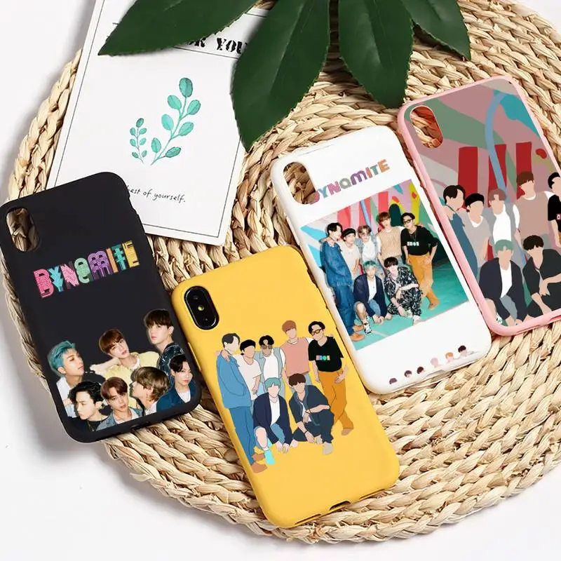 kpop group new song 'Dynamite' Phone Case Candy Color for iPhone 6 7 8 11 12 s mini pro X XS XR MAX Plus
kpop group new song 'Dynamite' Phone Case Candy Color for iPhone 6 7 8 11 12 s mini pro X XS XR MAX Plus