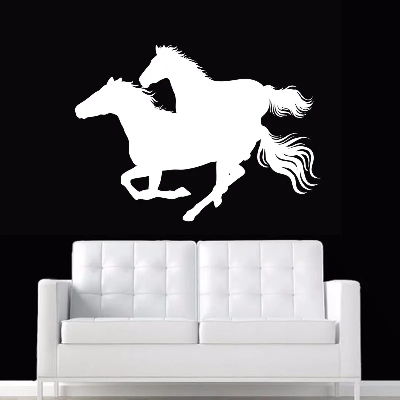 DCTAL Horse Wall Sticker El caballo Decal Cheval Posters Vinyl Wall Art Decals Pegatina Car Decal Decor Mural Animal Sticker