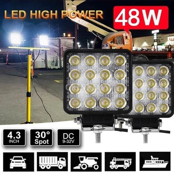 50Pcs/Lot 4inch 18W 27W 48W Offroad Car 4WD Truck Tractor Boat Trailer 4x4 SUV ATV 12V Spot Flood LED Light Bar LED Work Light
50Pcs/Lot 4inch 18W 27W 48W Offroad Car 4WD Truck Tractor Boat Trailer 4x4 SUV ATV 12V Spot Flood LED Light Bar LED Work Light