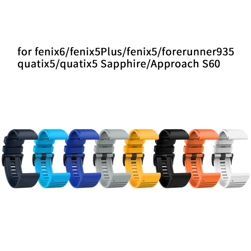 Strap for Fenix6 6S 6X Pro Smart Watch Strap Silicone Band for Fenix 5X 5 5S Smart Watch 22mm Width
Strap for Fenix6 6S 6X Pro Smart Watch Strap Silicone Band for Fenix 5X 5 5S Smart Watch 22mm Width