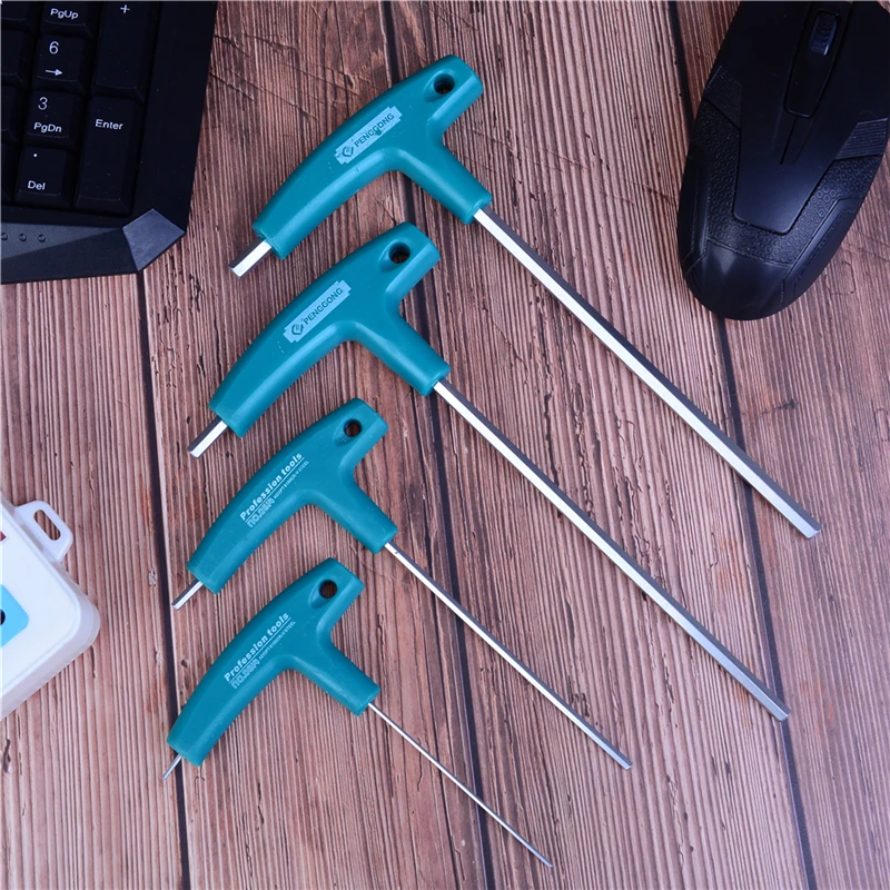 1Pcs 1.5/5/6/3mm High Quality Wrapped Handle T Shape Hex Bit Tip Hexagon Wrench Hand Tool Bolt Driver New Screwdriver
1Pcs 1.5/5/6/3mm High Quality Wrapped Handle T Shape Hex Bit Tip Hexagon Wrench Hand Tool Bolt Driver New Screwdriver