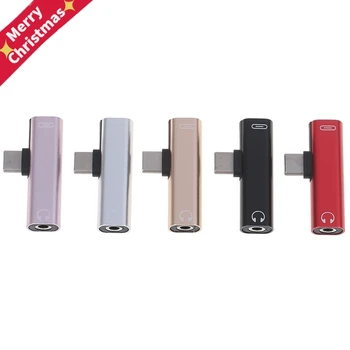 2 in 1 Type C Audio Adapter Mini Type-C to 3.5mm Jack Converter USB-C Charge Adapter Cable for Android Phone
2 in 1 Type C Audio Adapter Mini Type-C to 3.5mm Jack Converter USB-C Charge Adapter Cable for Android Phone