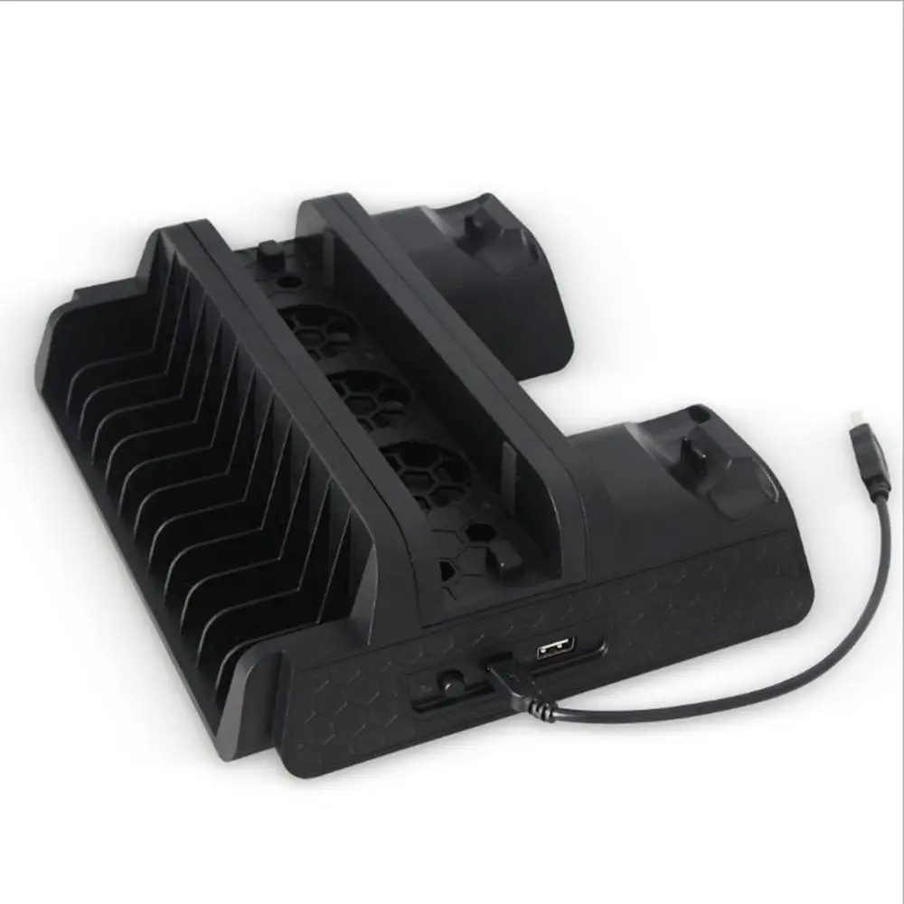 For PS4/PS4 Slim/PS4 Pro Vertical Stand with Cooling Fan Dual Controller Charger Charging Station For SONY Playstation 4 Cooler
For PS4/PS4 Slim/PS4 Pro Vertical Stand with Cooling Fan Dual Controller Charger Charging Station For SONY Playstation 4 Cooler