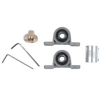 T8 Screw Vertical Kit 3D Printer Parts Bearing Bracket Horizontal For Trapezoidal T8 Lead Screw+Screw+Coupling
T8 Screw Vertical Kit 3D Printer Parts Bearing Bracket Horizontal For Trapezoidal T8 Lead Screw+Screw+Coupling