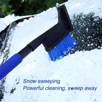 Ice Scraper Accessories Snow Brush Wash Portable Sweeping Windshield Telescopic Remover Glass Cleaner Winter Tool Car Window