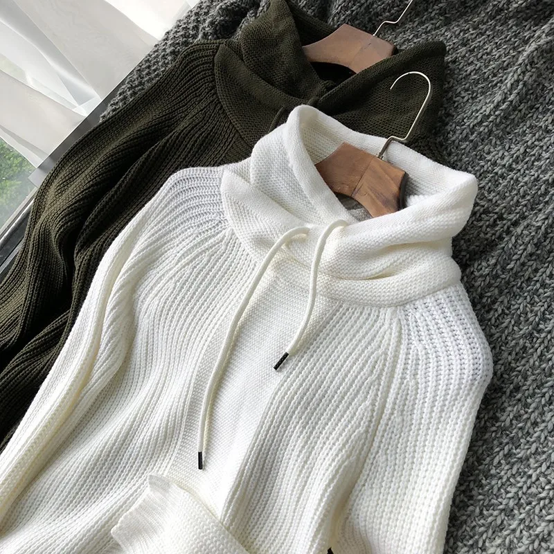 Sweetwear Casual Long Sleeve Turtleneck Mens Hooded Knitted Sweeters Autumn Brand New Fashion Loose Male Pullovers Sweatshirt
Sweetwear Casual Long Sleeve Turtleneck Mens Hooded Knitted Sweeters Autumn Brand New Fashion Loose Male Pullovers Sweatshirt