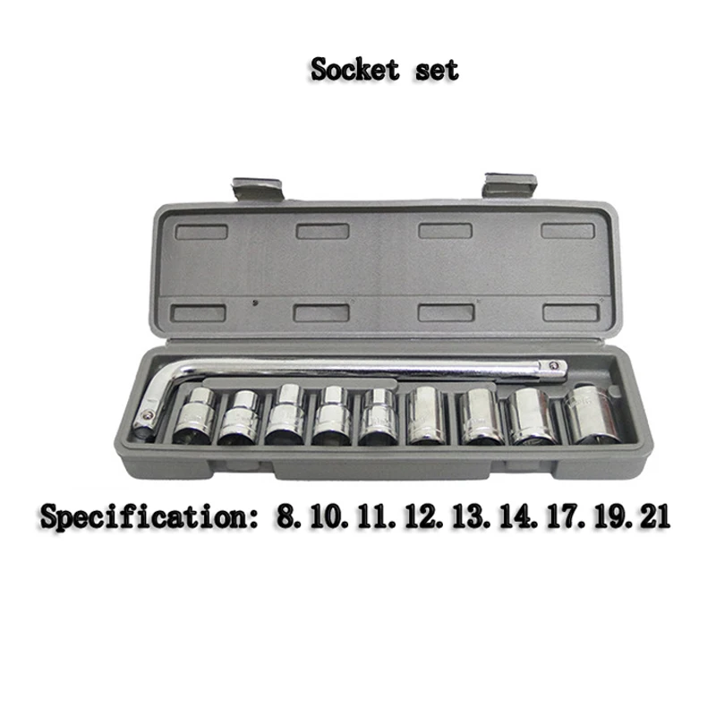10Pcs Car Repair Tool Mechanical Repair Socket Set Car Home Dual-use Combination Hardware Repair Supplies Accessories
10Pcs Car Repair Tool Mechanical Repair Socket Set Car Home Dual-use Combination Hardware Repair Supplies Accessories
