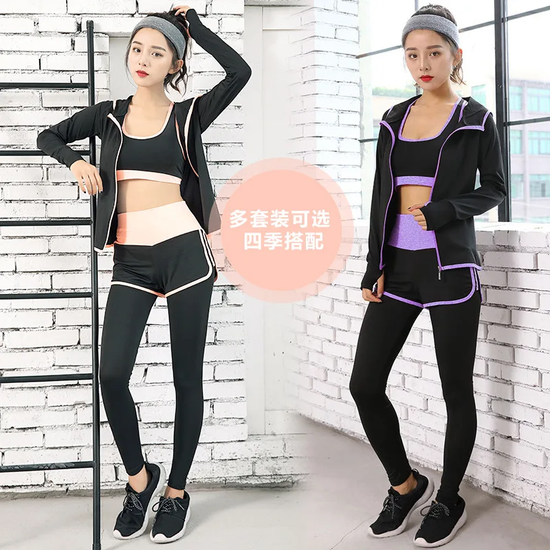 Spring And Autumn Workout Clothes Sports Set Women's Slimming Quick-Dry Running Clothing Yoga Clothes High-waisted Six Pieces Se
Spring And Autumn Workout Clothes Sports Set Women's Slimming Quick-Dry Running Clothing Yoga Clothes High-waisted Six Pieces Se