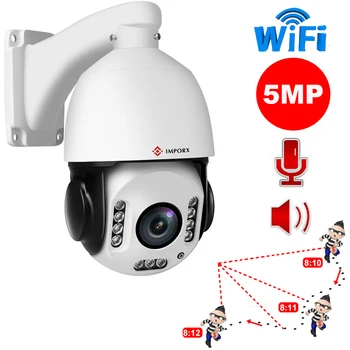 5MP 30X Optical ZOOM Wireless Human Recognition Auto Track Wifi PTZ IP Camera 2592 x1944P 360 Degree Speed Dome PTZ Camera
5MP 30X Optical ZOOM Wireless Human Recognition Auto Track Wifi PTZ IP Camera 2592 x1944P 360 Degree Speed Dome PTZ Camera