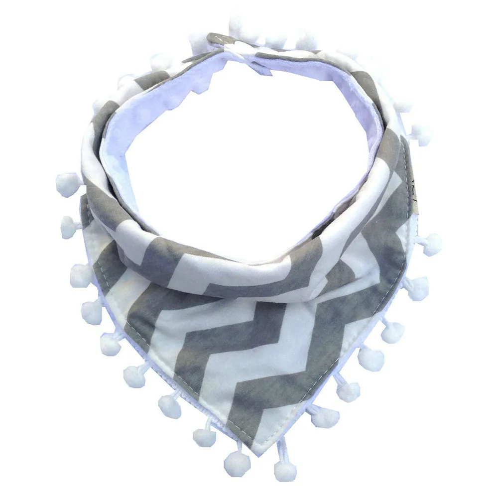 Baby Bandana Bib for 0~3 Yearls Old triangle towel cotton tassels saliva towel bib Boys Girls Saliva Towels