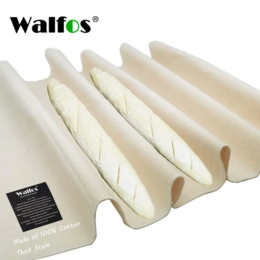 Walfos Thick Fermented Linen Pastry Cloth Proofing Dough Bakers Pans Bread Baguette Baking Mat Pastry Baker's Couche Dough Cloth
Walfos Thick Fermented Linen Pastry Cloth Proofing Dough Bakers Pans Bread Baguette Baking Mat Pastry Baker's Couche Dough Cloth