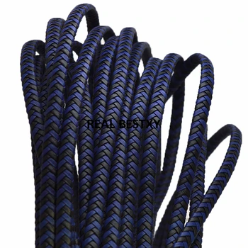 5m/lot approx 7*3mm blue black Leather Cord Flat Braid Rope For DIY Men Leather Bracelets Making Jewelry Findings Jewelry parts
5m/lot approx 7*3mm blue black Leather Cord Flat Braid Rope For DIY Men Leather Bracelets Making Jewelry Findings Jewelry parts