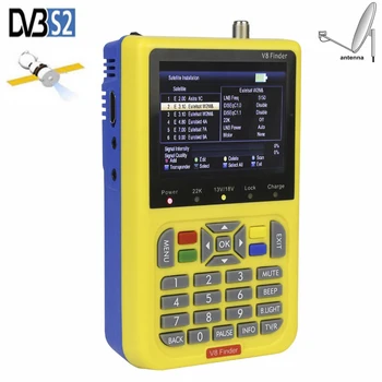 V8 Finder Digital Satellite Finder 3.5 inch LCD Satellite Finder Digital Satellite Signal Finder Meter Satellite Meter Satellite
V8 Finder Digital Satellite Finder 3.5 inch LCD Satellite Finder Digital Satellite Signal Finder Meter Satellite Meter Satellite