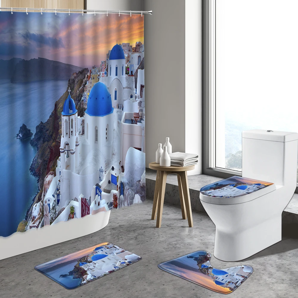 City Building Small Town Shower Curtain Natural Scenery Rural Garden Sunflower Flower Curtains With Hooks Bathroom Decor Fabric
City Building Small Town Shower Curtain Natural Scenery Rural Garden Sunflower Flower Curtains With Hooks Bathroom Decor Fabric