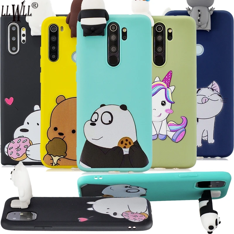 Фото 3D Toys Flip Stand Redmi 8A Cartoon Case For Xiaomi 8 Unicorn Cat Dolls Xiomi Note Pro Cover | Мобильные телефоны и