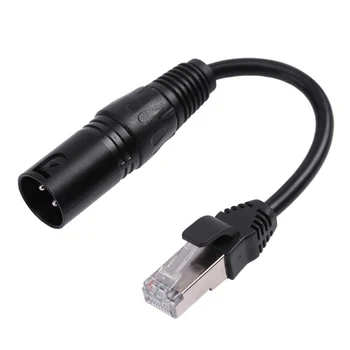 19cm XLR 3 Pin Male to RJ45 Male Converter Cable High Speed High Fidelity Transmission Network Connector Adapter Wire
19cm XLR 3 Pin Male to RJ45 Male Converter Cable High Speed High Fidelity Transmission Network Connector Adapter Wire