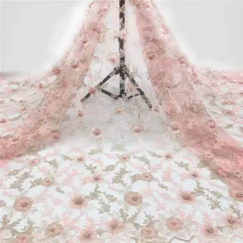 3D Net Lace Fabrics High Quality 3D Embroidered Tulle Lace Sequin Fabric 2019 New Nigerian Lace Fabrics For Wedding 2018 Pink
3D Net Lace Fabrics High Quality 3D Embroidered Tulle Lace Sequin Fabric 2019 New Nigerian Lace Fabrics For Wedding 2018 Pink