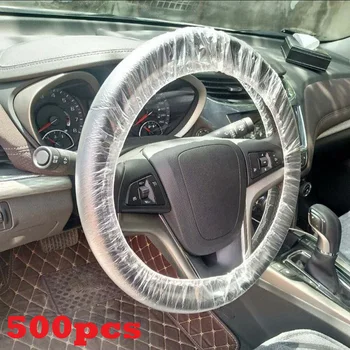 500Pcs Clear White Plastic Disposable Truck Car Steering Wheel Covers Films Steering Wheel Cover
500Pcs Clear White Plastic Disposable Truck Car Steering Wheel Covers Films Steering Wheel Cover