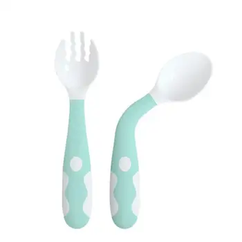 Kuulee Training Spoon and fork Baby Bendable Fork and Spoon Tableware Set Portable Training ableware 1-3 years PP
Kuulee Training Spoon and fork Baby Bendable Fork and Spoon Tableware Set Portable Training ableware 1-3 years PP