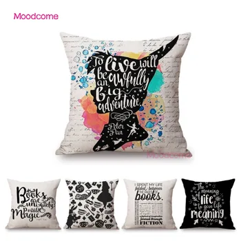Letters Print Reader Club Decorative Throw Pillows for Sofa Cotton Linen Peter Pan Reading Books Motto Sofa Cushion Home Decor
Letters Print Reader Club Decorative Throw Pillows for Sofa Cotton Linen Peter Pan Reading Books Motto Sofa Cushion Home Decor