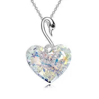 3UM Luxury Romantic Women Swan Jewelry Heart Shape With Crystal Pendant Necklace For Women Date Two Color High Quality
3UM Luxury Romantic Women Swan Jewelry Heart Shape With Crystal Pendant Necklace For Women Date Two Color High Quality