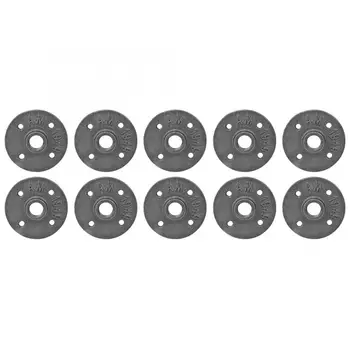 10Pcs DN15 4-Holes Wall Flanges Cast Iron Threaded Pipe Flange Base Fittings Hardware Tool
10Pcs DN15 4-Holes Wall Flanges Cast Iron Threaded Pipe Flange Base Fittings Hardware Tool
