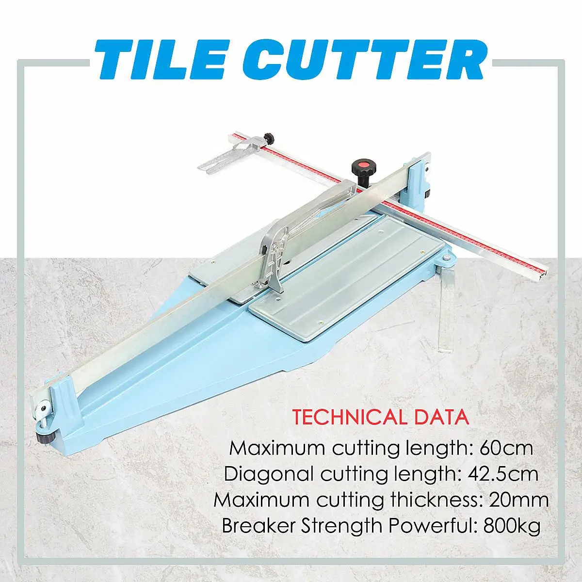 Multifunction 60CM Manual Desktops Ceramic Tile Cutter Home diy Tile Cutting Machine Tool Heavy Duty Angle Adjustable Hand Tools
Multifunction 60CM Manual Desktops Ceramic Tile Cutter Home diy Tile Cutting Machine Tool Heavy Duty Angle Adjustable Hand Tools