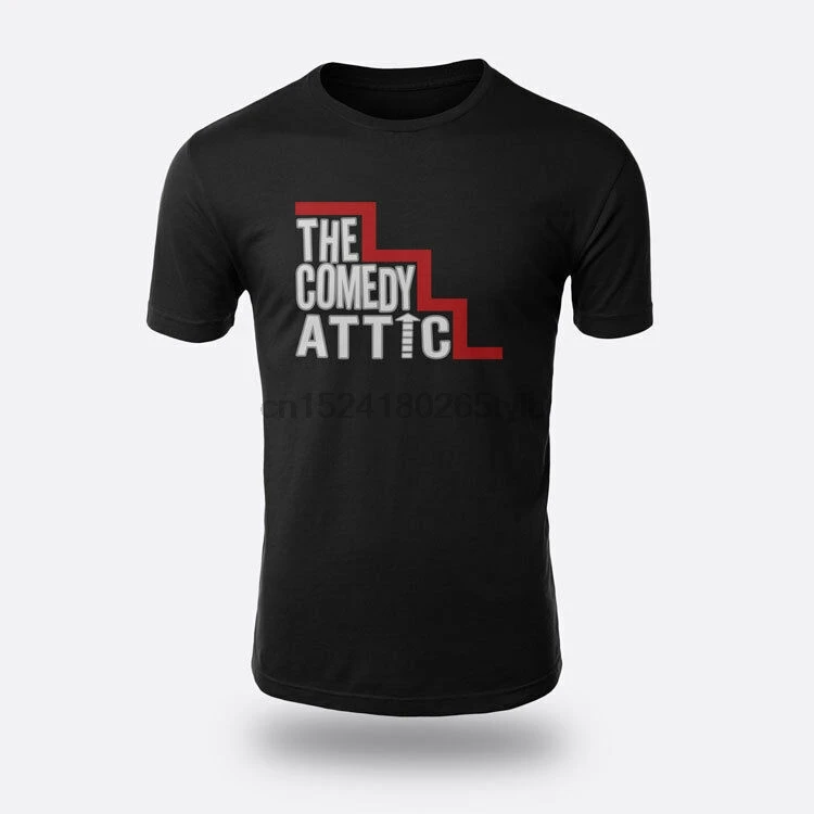 The Comedy Attic Festival! Black T-shirt Size S-3XL Mens Tees |