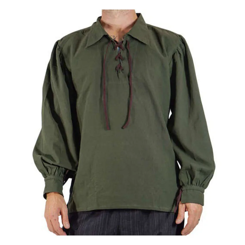 Renaissance Viking Pirate Navigator Cosplay Costumes Medieval Man T-shirt Full Sleeve Bandage Vintage Loose Knights Tops
Renaissance Viking Pirate Navigator Cosplay Costumes Medieval Man T-shirt Full Sleeve Bandage Vintage Loose Knights Tops