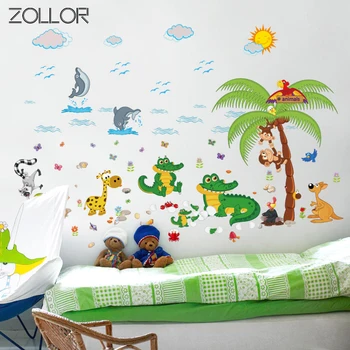 Zollor PVC Beach Cartoon Animal Home Sticker DIY Coconut Tree Funny Kids Baby Toy Room Wall Mural Decals Nursery Poster
Zollor PVC Beach Cartoon Animal Home Sticker DIY Coconut Tree Funny Kids Baby Toy Room Wall Mural Decals Nursery Poster