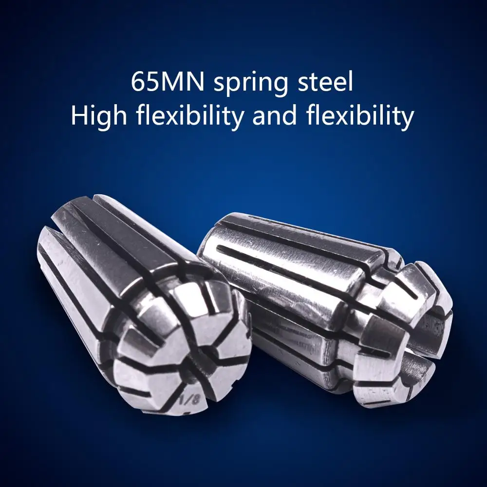 2Pcs High Precision ER11 1/4'' 1/8'' Spring Collet Chuck Accuracy 0.008mm For CNC Engraving Machine&Milling Lathe Tool Holder
2Pcs High Precision ER11 1/4'' 1/8'' Spring Collet Chuck Accuracy 0.008mm For CNC Engraving Machine&Milling Lathe Tool Holder