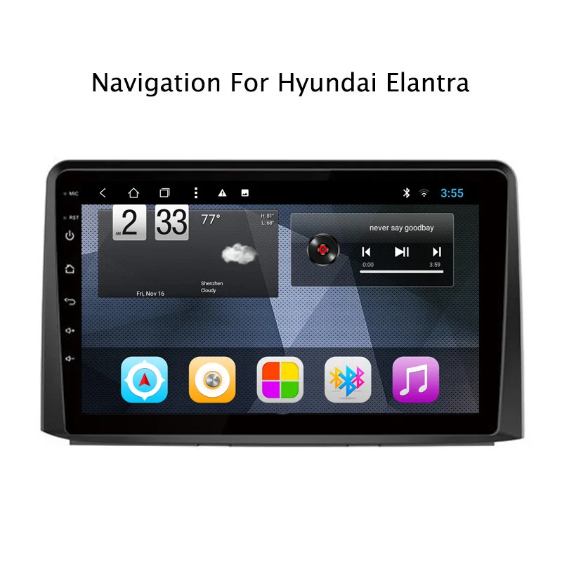 Восьмиядерный Android 8 1 Автомобильная dvd навигационная система для hyundai Celesta Elantra 2017