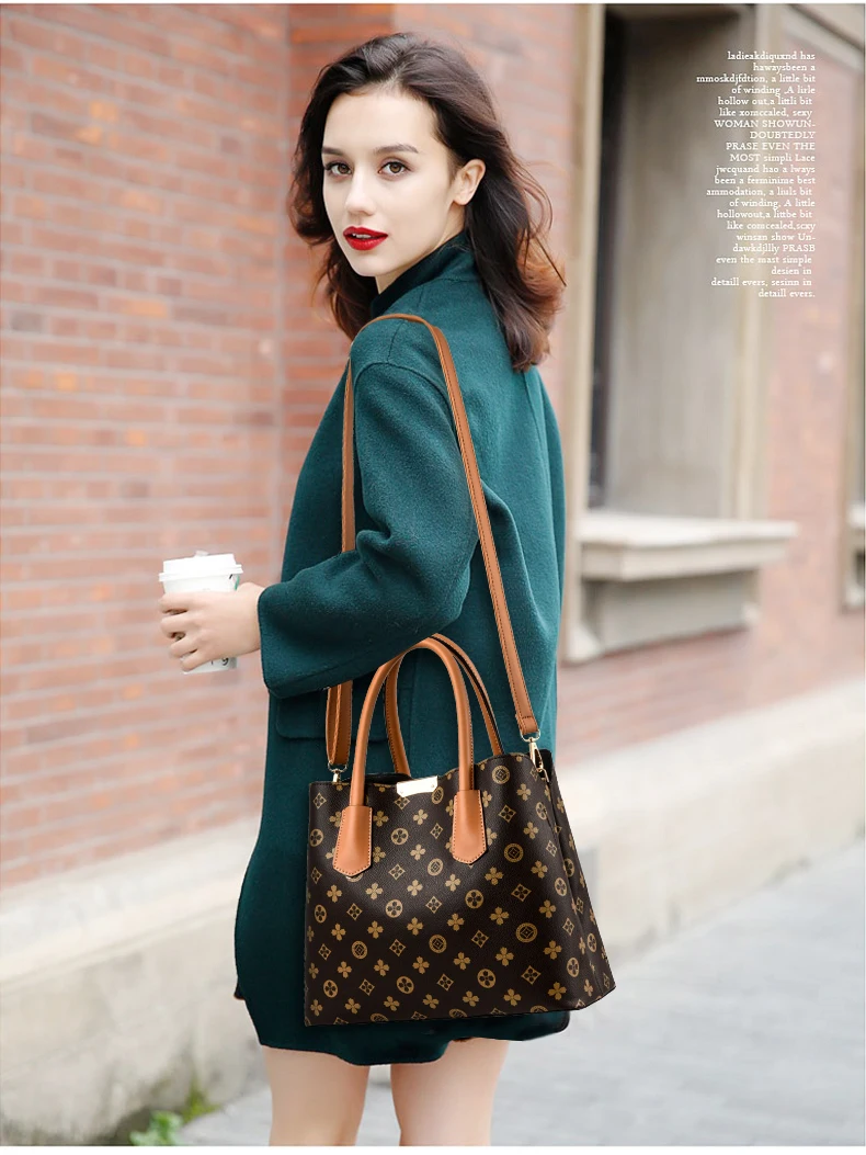 Ladies' bag 2020 New Spring and Summer European and American Fashion large capacity handbag one shoulder shoulder Deluxe bag
Ladies' bag 2020 New Spring and Summer European and American Fashion large capacity handbag one shoulder shoulder Deluxe bag