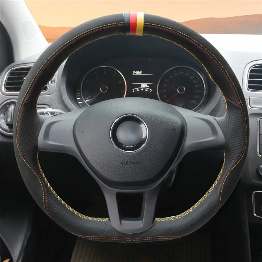 DIY Anti-Slip Wear-Resistant Steering Wheel Cover For Volkswagen Golf 7 (VII) Crafter Jetta Passat Car Interior Decoration
DIY Anti-Slip Wear-Resistant Steering Wheel Cover For Volkswagen Golf 7 (VII) Crafter Jetta Passat Car Interior Decoration