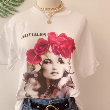 sunfiz YF Dolly Parton Art Print T-Shirt Women Vintage Fashion Country Music Tee Cute Ladies Top
sunfiz YF Dolly Parton Art Print T-Shirt Women Vintage Fashion Country Music Tee Cute Ladies Top