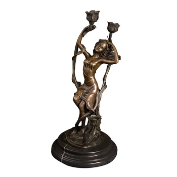 Modern Style Home decoration bronze lady statue candlestick
Modern Style Home decoration bronze lady statue candlestick